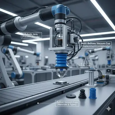 Achieving High-Speed Stable Gripping: How to Select Rubber Vacuum Suction Cups for Stability and Longevity in Robotic Systems