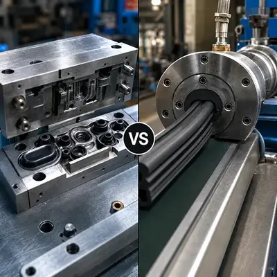 Molded vs. Extruded Rubber: Manufacturing Process & Applications Guide